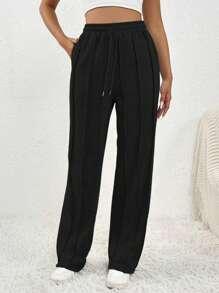 SHEIN CZARNE SPODNIE DRESOWE S06__M
