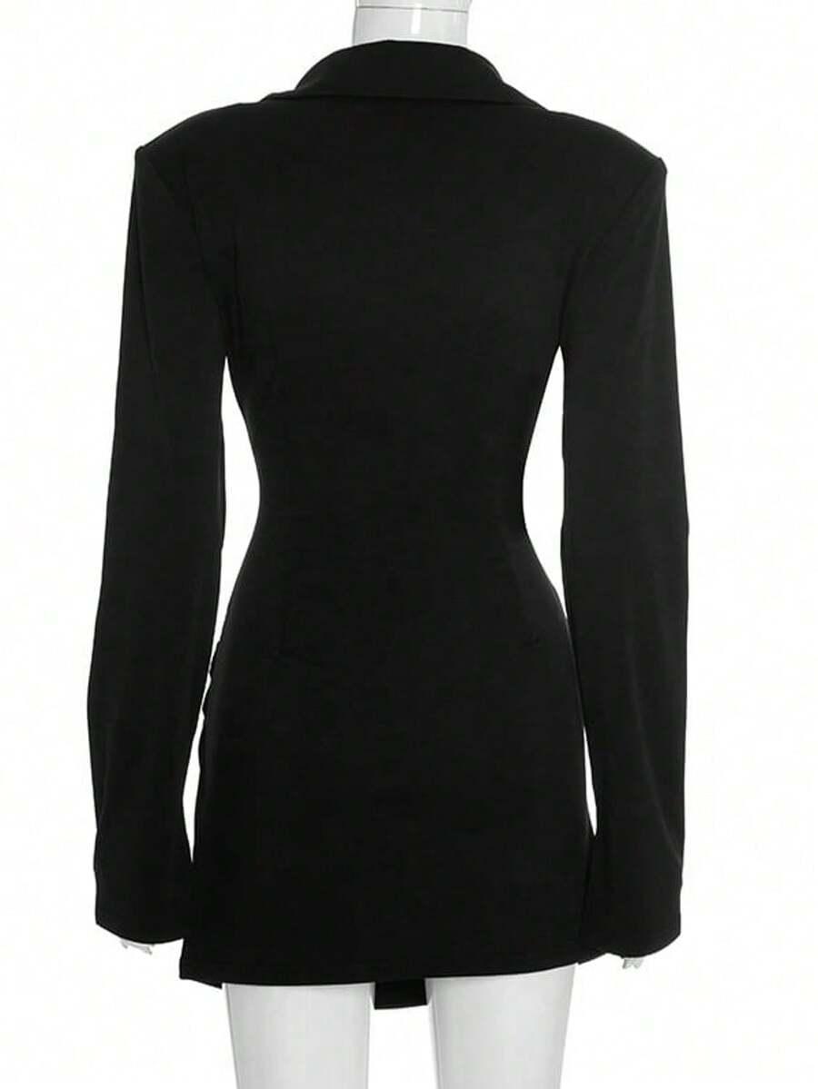 SHEIN CZARNA MINI SUKIENKA S06__M