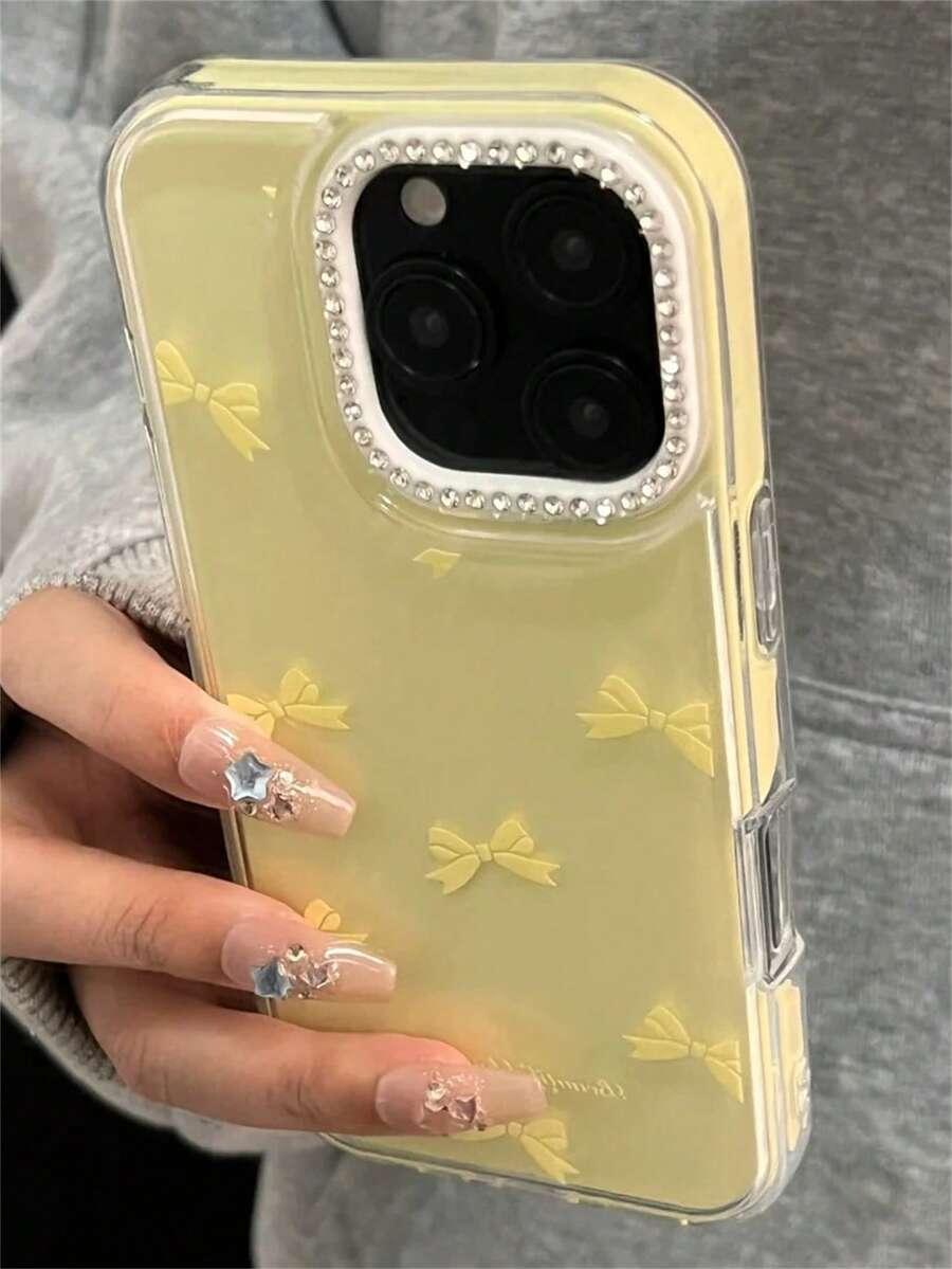 SHEIN ŻÓŁTE ETUI NA TELEFON IPHONE 15 PRO MAX S07