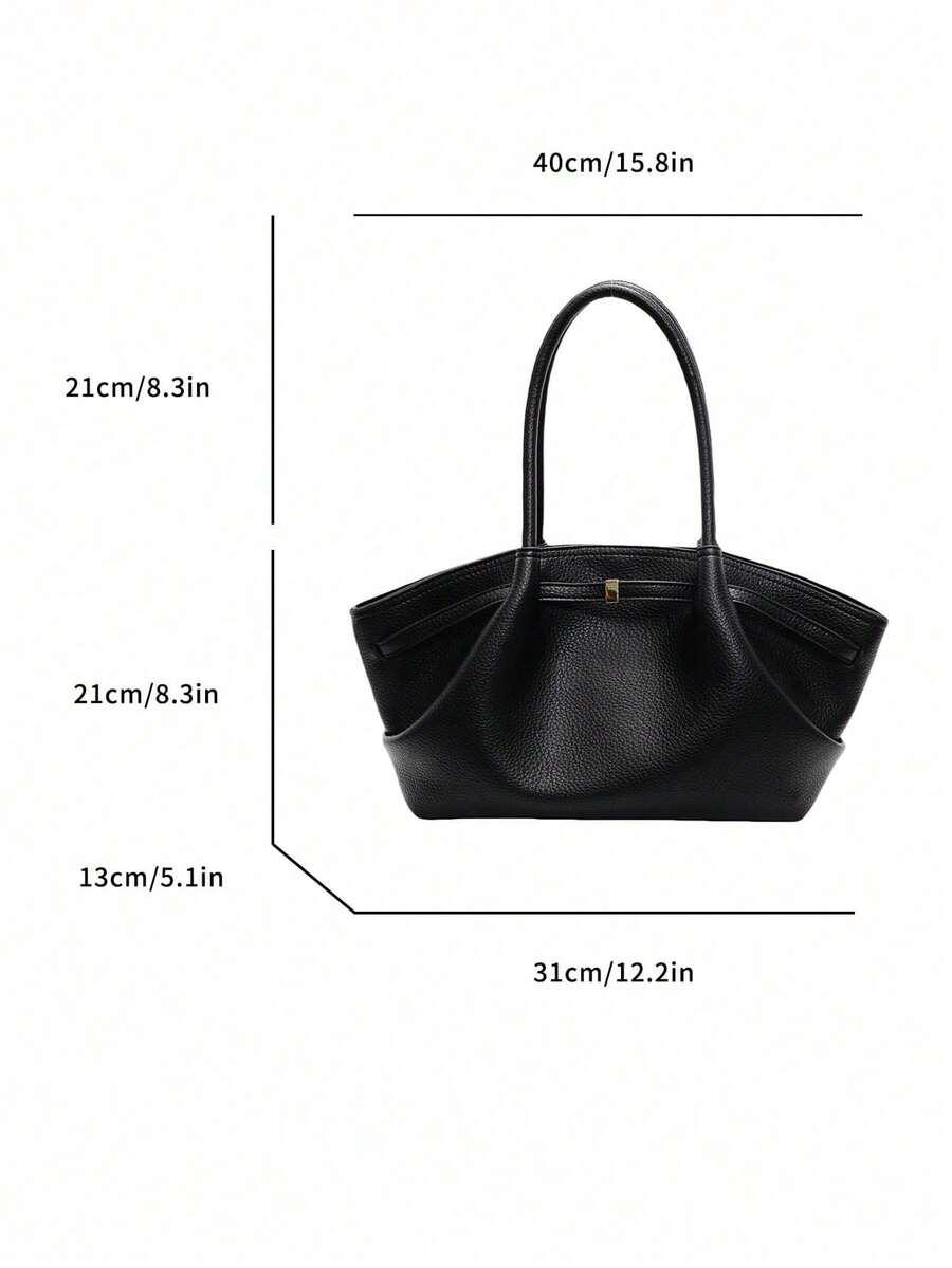 SHEIN CZARNA TOREBKA NA RAMIĘ S07__21X31CM