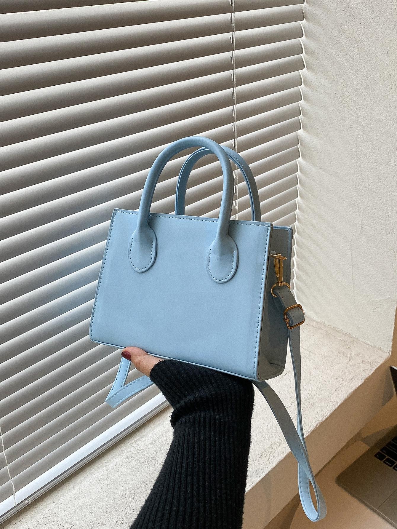 SHEIN NIEBIESKA TOREBKA IMITACJA SKÓRY S07__15X7,5X20,5