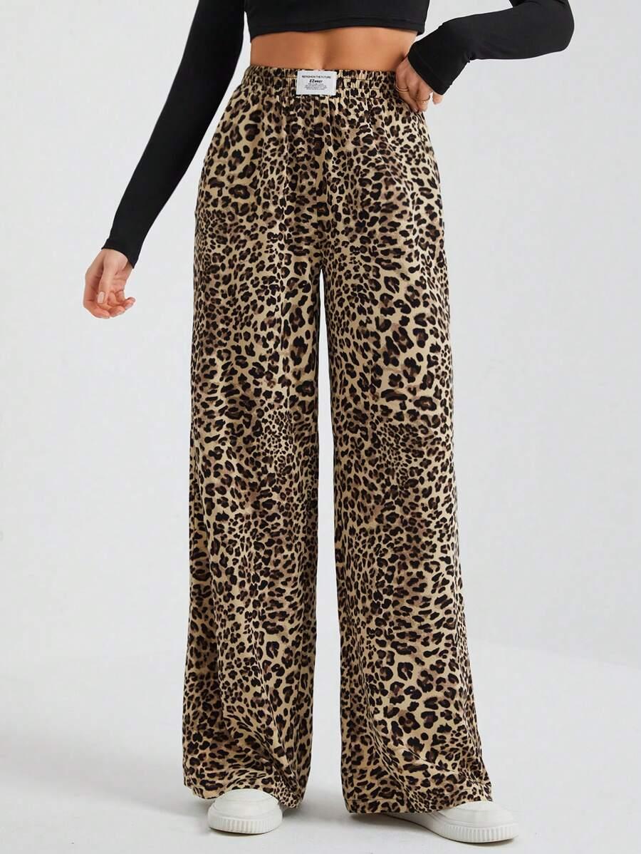SHEIN SPODNIE ANIMAL PRINT S06__M