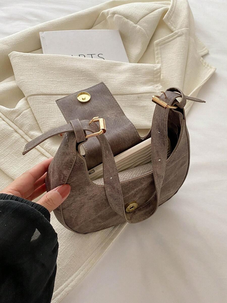 SHEIN BRĄZOWA TOREBKA NA RAMIĘ S07__18X5X19