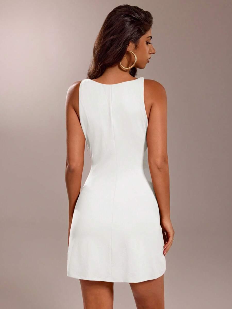 SHEIN BIAŁA MINI SUKIENKA S06__S