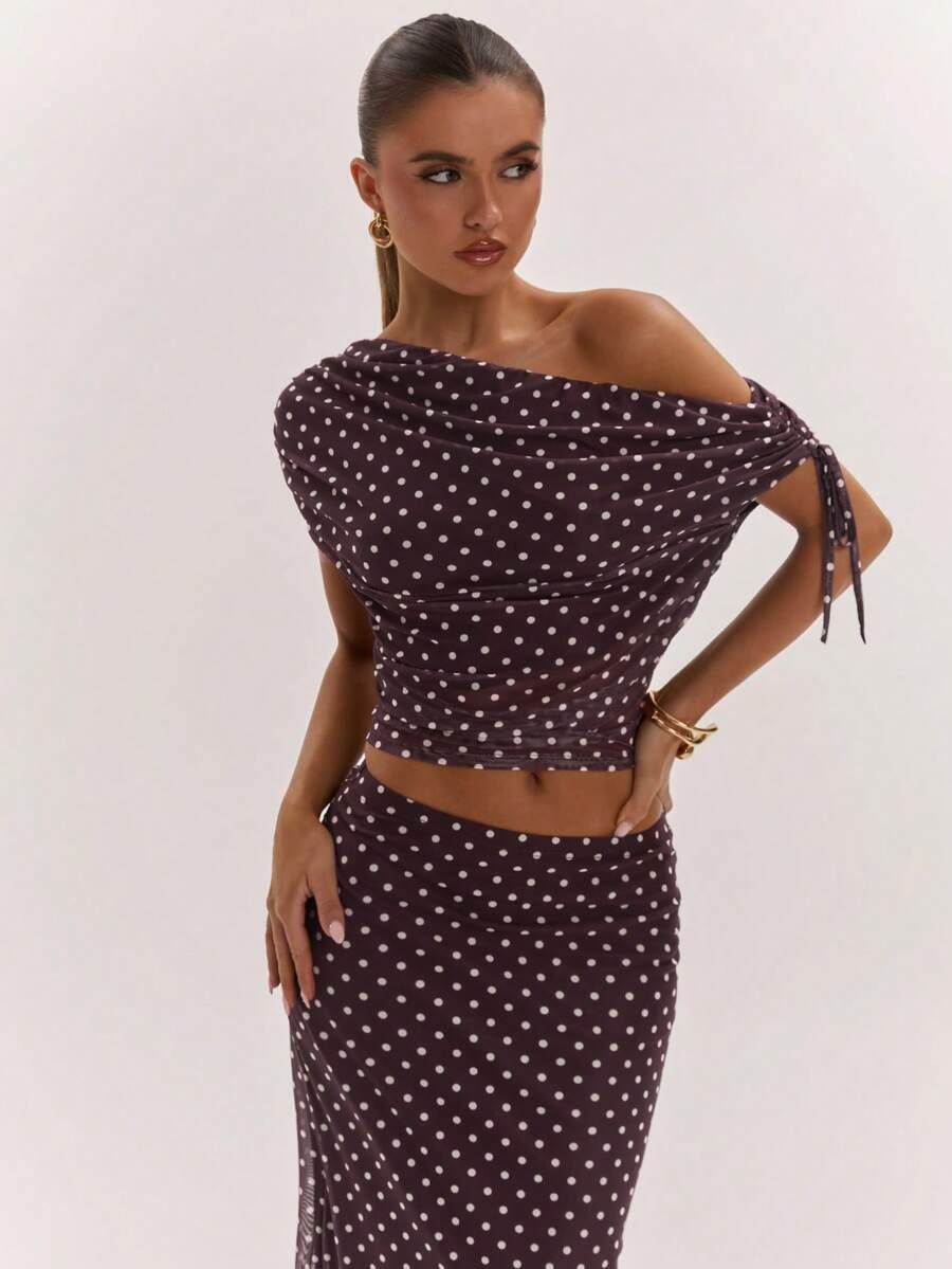 SHEIN BLUZKA SPÓDNICA KOMPLET S06__L