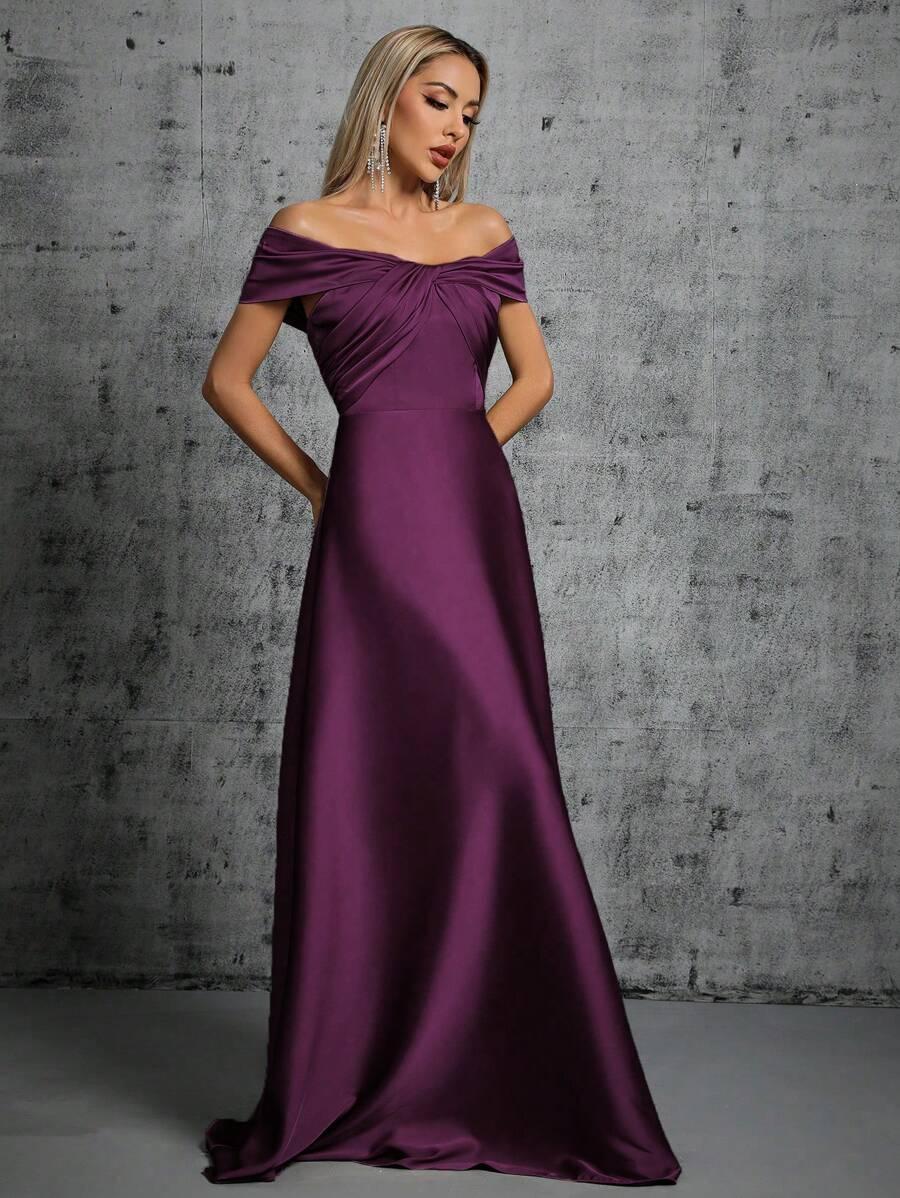 SHEIN FIOLETOWA MAXI SUKIENKA S06__XL