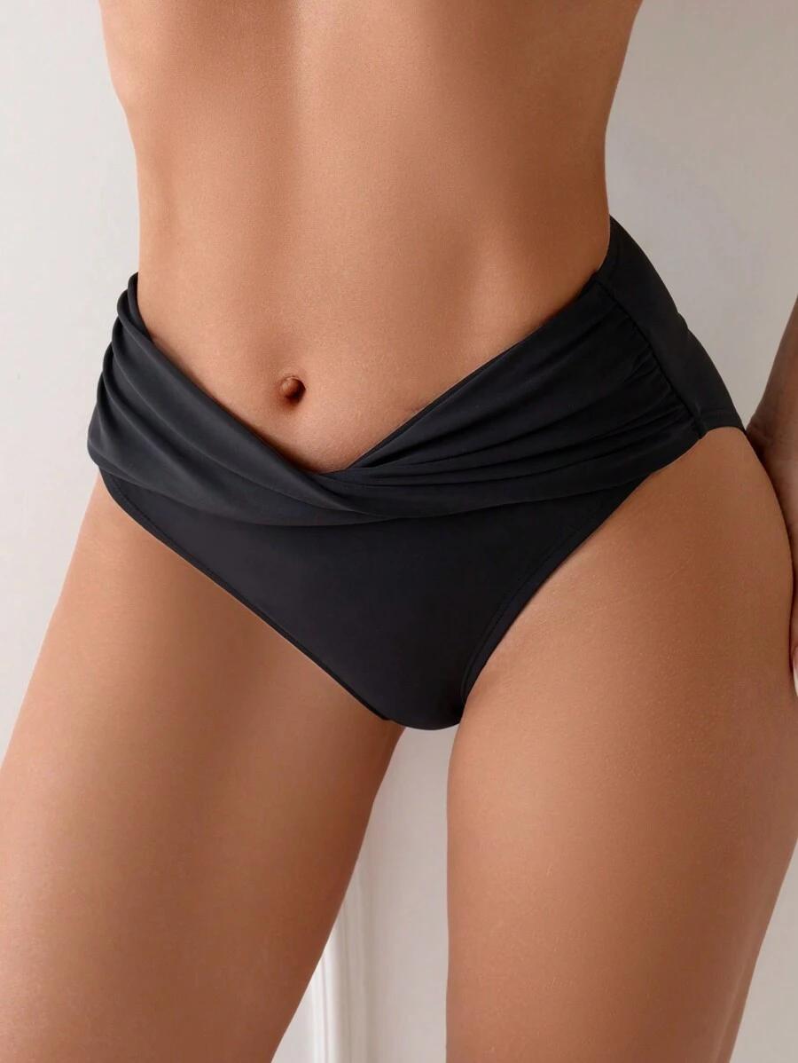 SWIM BASICS CZARNY DÓŁ OD BIKINI S09__M
