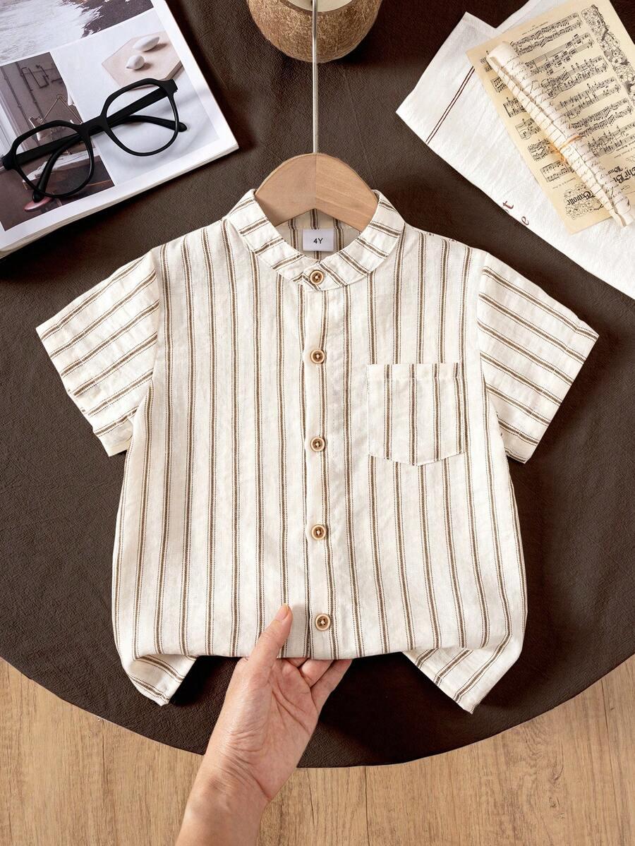 SHEIN KOSZULA KRÓTKI RĘKAW PASKI S06__104-110