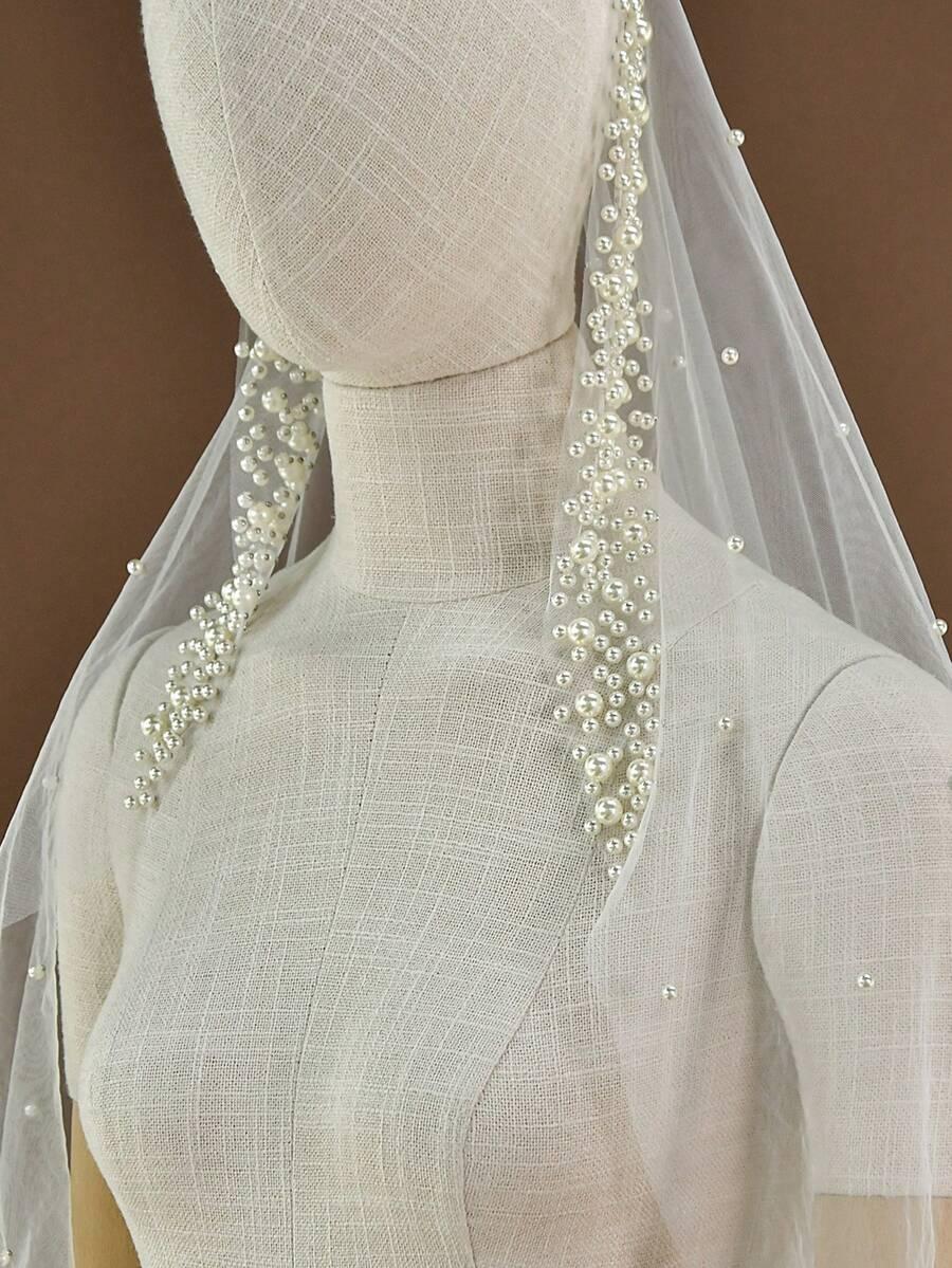 SHEIN BIAŁY WELON ZDOBIENIE S07__160CM