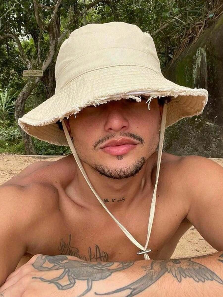 SHEIN BIAŁY KAPELUSZ BUCKET S07