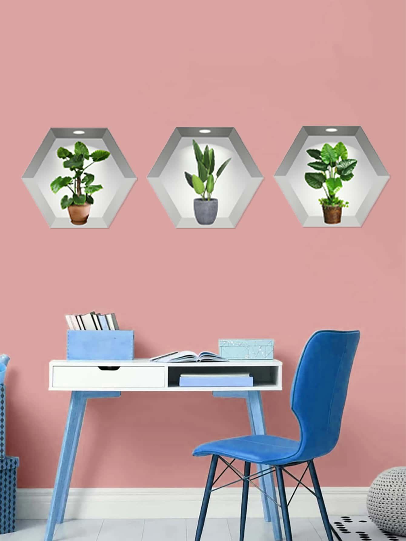 SHEIN PLAKAT NA ŚCIANĘ 3-PACK S07__25X28