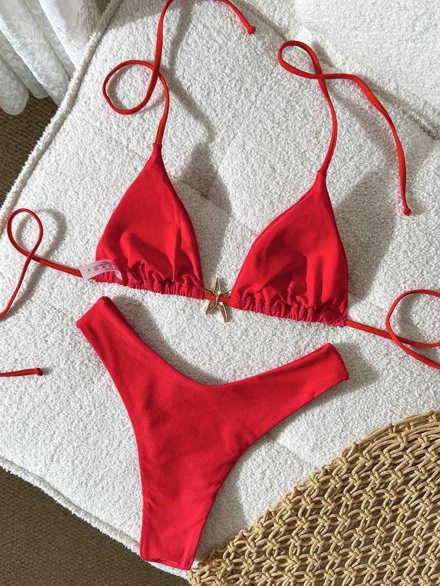 SHEIN DWUCZĘŚCIOWY STRÓJ KĄPIELOWY S09__M