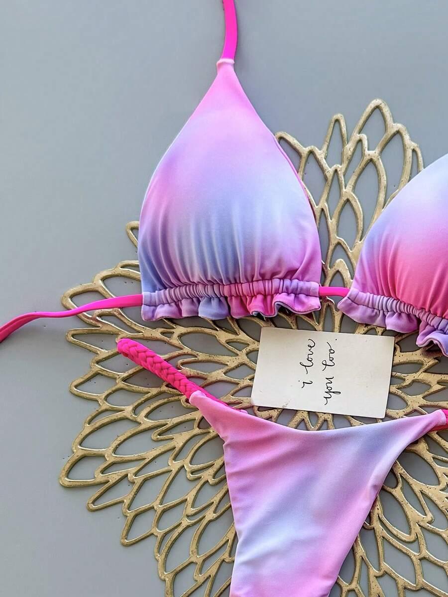SHEIN DWUCZĘŚCIOWY STRÓJ KĄPIELOWY S09__XS