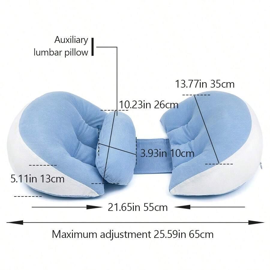 SHEIN NIEBIESKA PODUSZKA CIĄŻOWA S07__65X35