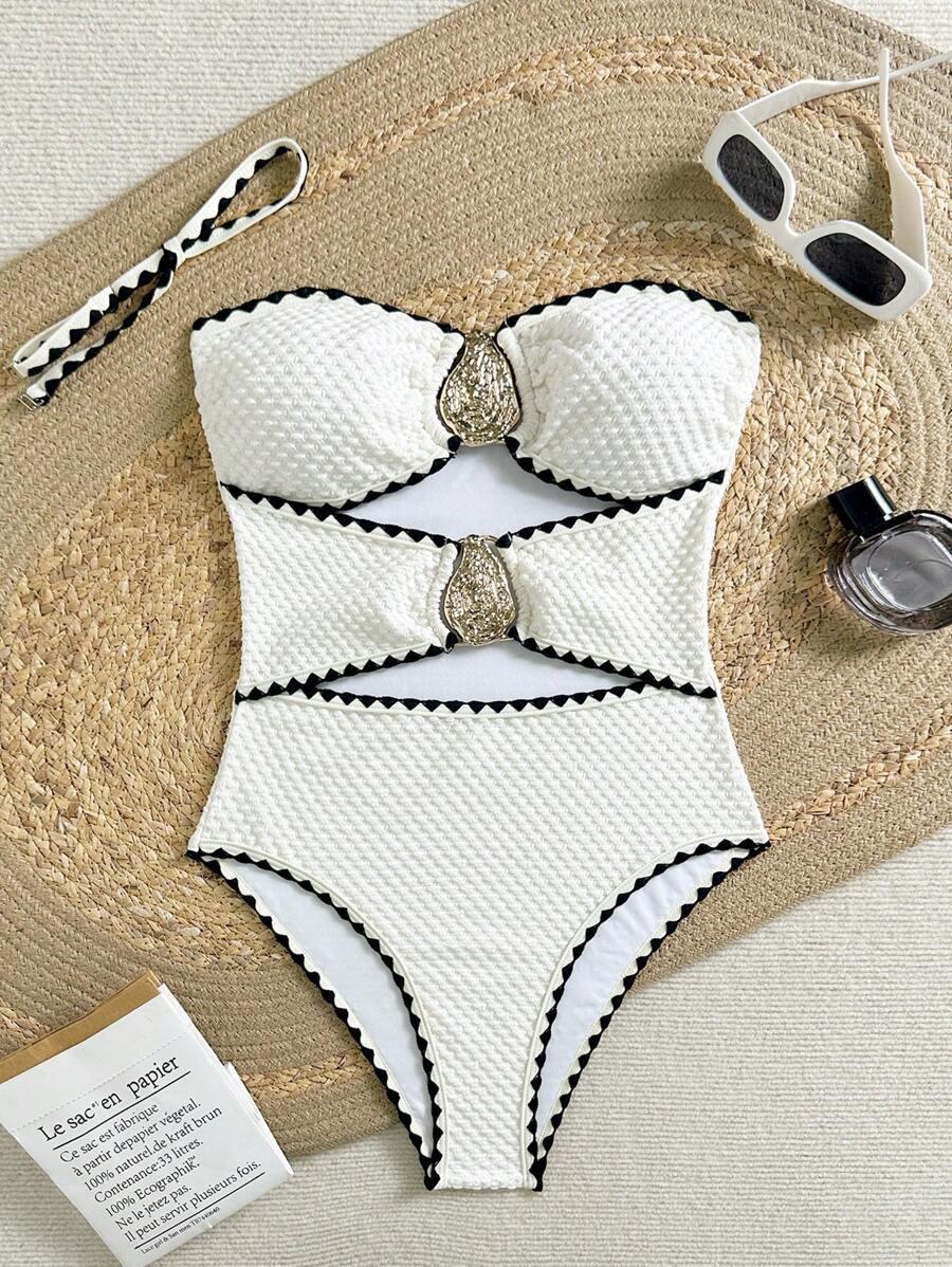 SHEIN JEDNOCZĘŚCIOWY STRÓJ KĄPIELOWY S09__XL