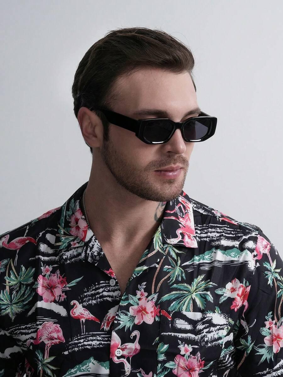 SHEIN CZARNE OKULARY PRZECIWSŁONECZNE S07__
