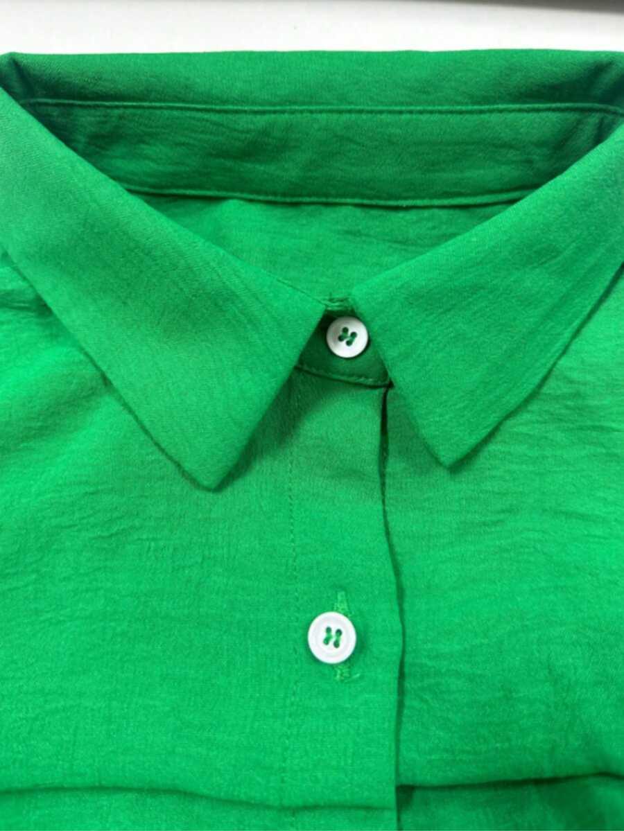 SHEIN ZIELONA KOSZULA GUZIKI S06__XL