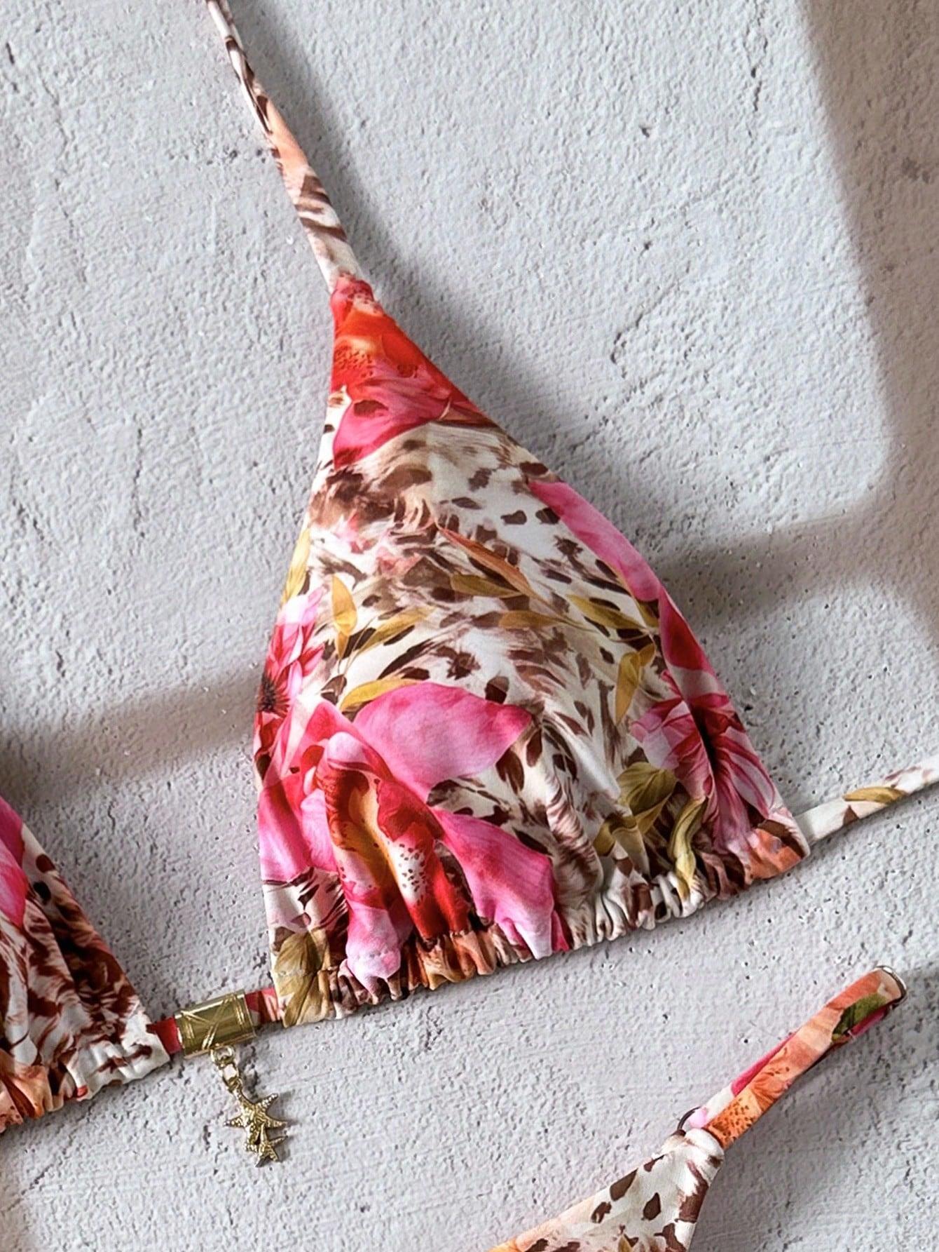SHEIN DWUCZĘŚCIOWY STRÓJ KĄPIELOWY S06__XS