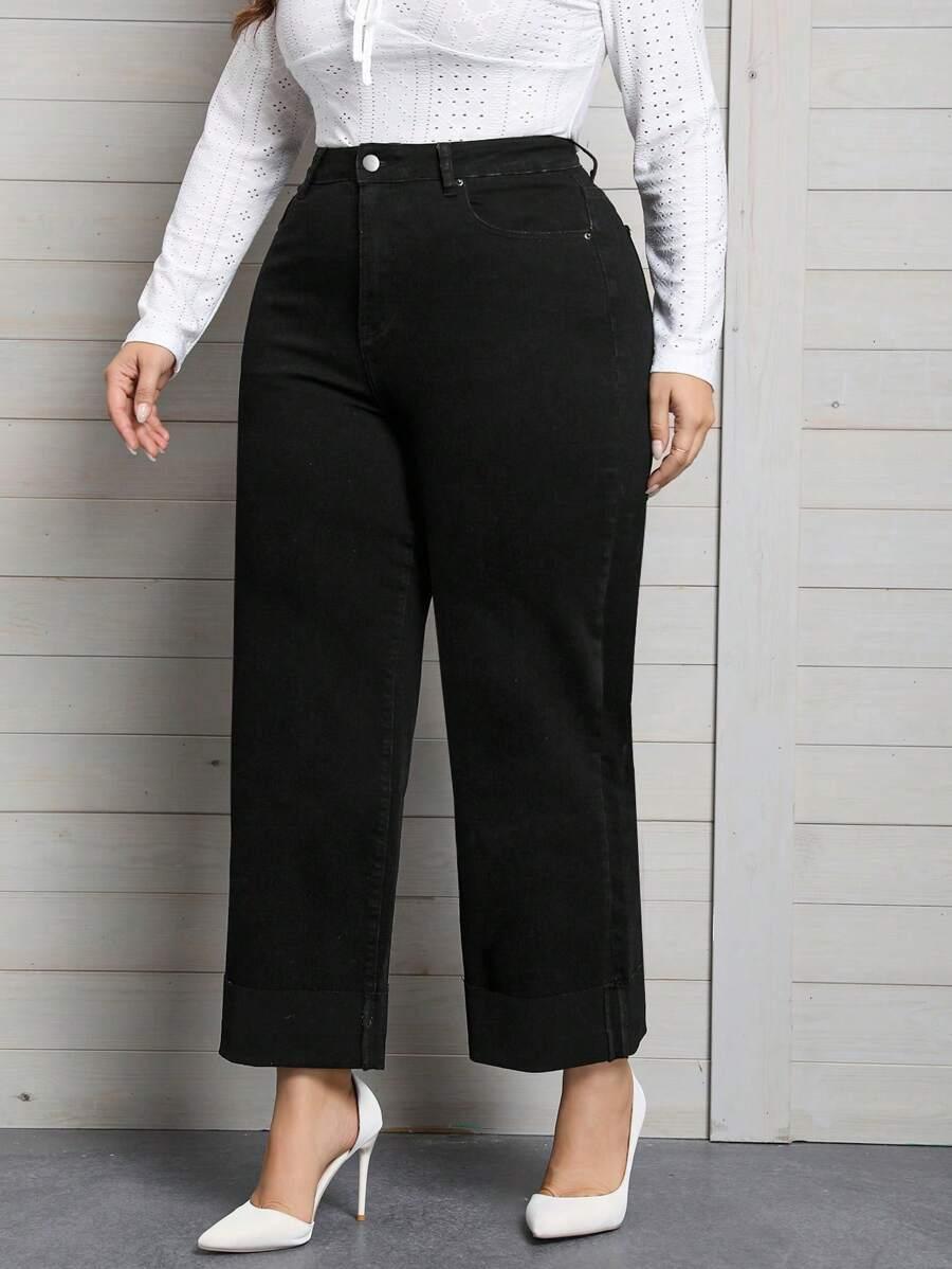 SHEIN CZARNE SPODNIE JEANS S06__XXL