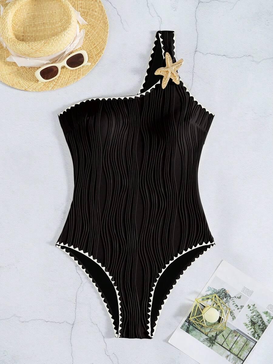 SHEIN JEDNOCZĘŚCIOWY STRÓJ KĄPIELOWY S09__L