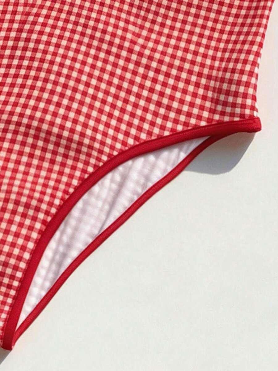 ELAVELLE JEDNOCZĘŚCIOWY STRÓJ KĄPIELOWY KRATKA S09__M