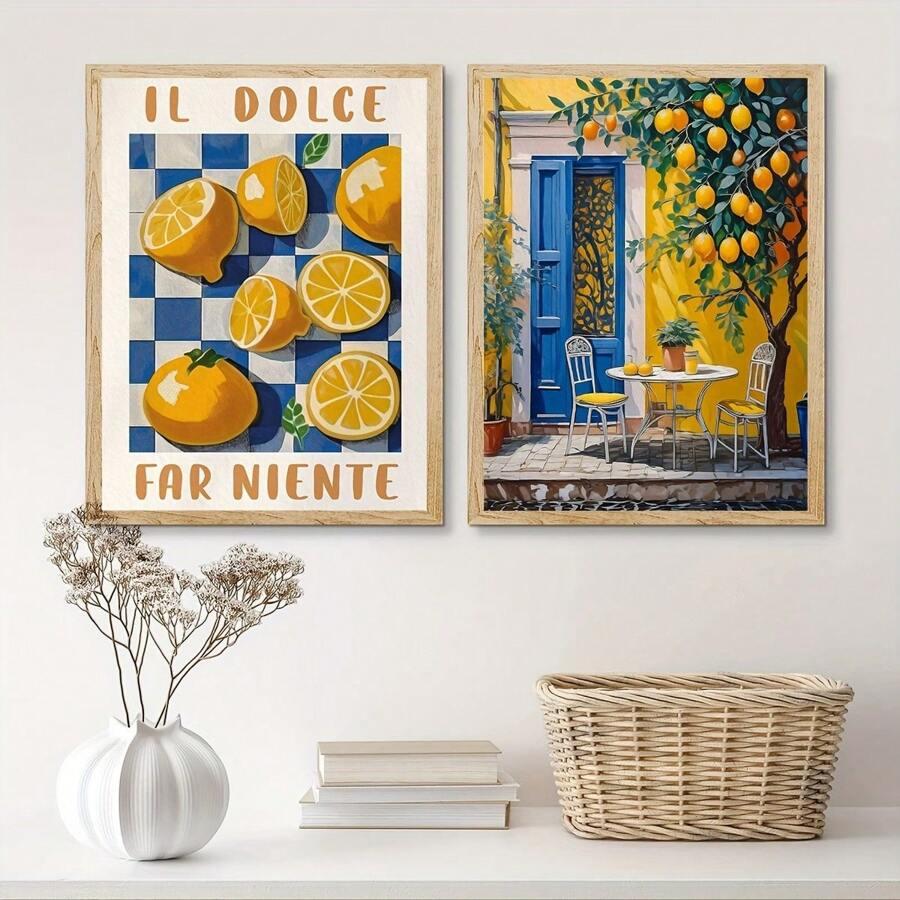 SHEIN PLAKAT NA PŁÓTNIE 2-PACK S07__30X40