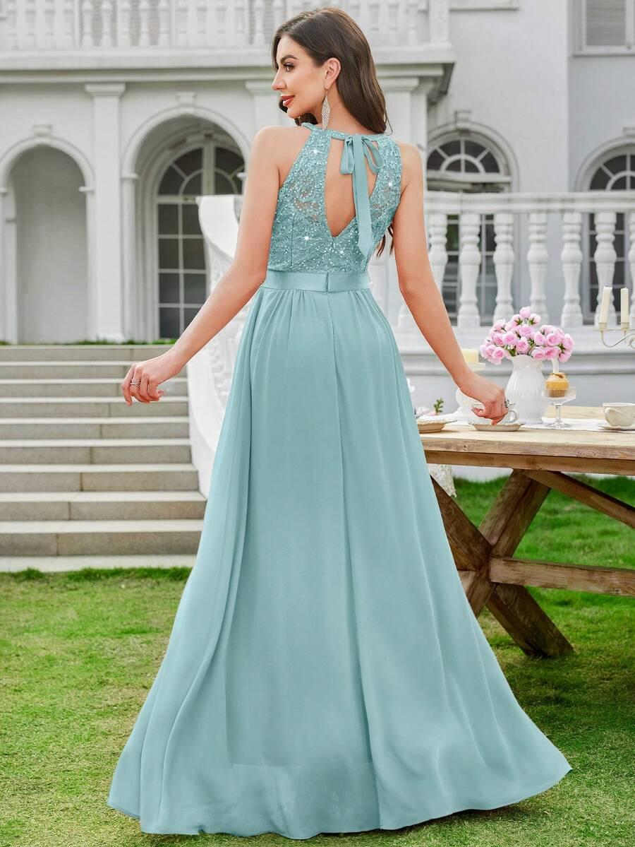 MIUSOL NIEBIESKA MAXI SUKIENKA S06__XL