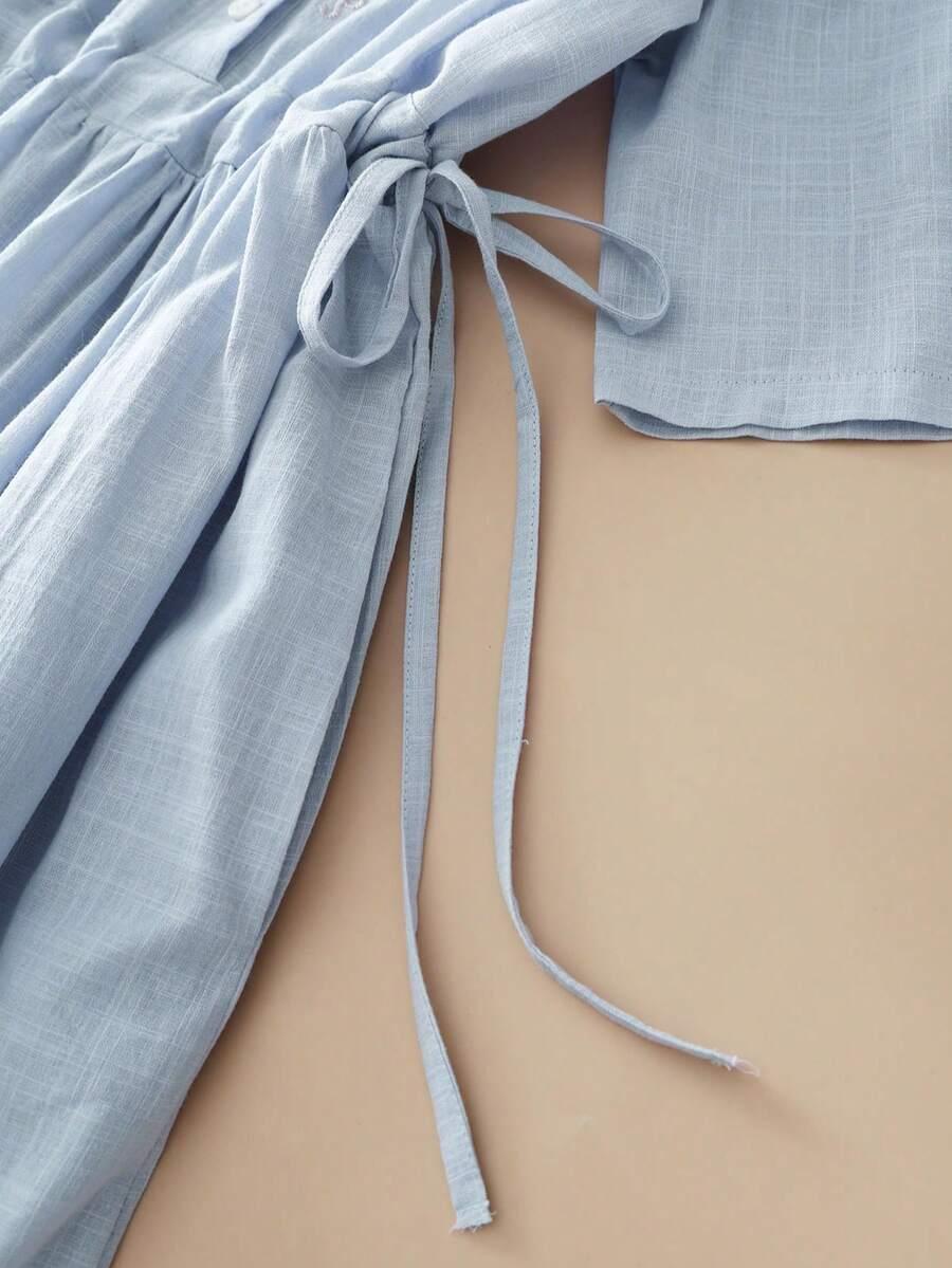 SHEIN NIEBIESKA MAXI SUKIENKA S06__M