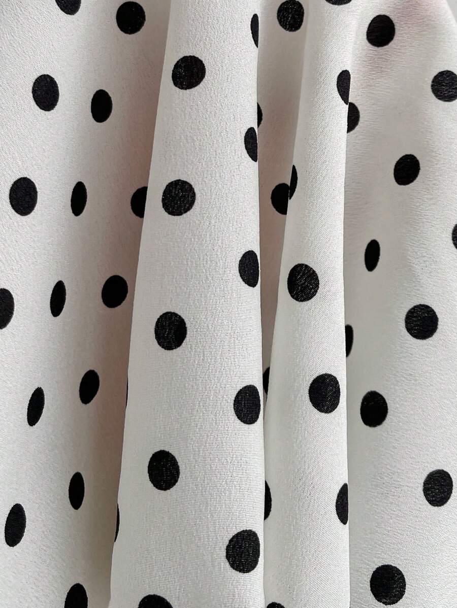 SHEIN BIAŁA MINI SUKIENKA GROSZKI S06__S