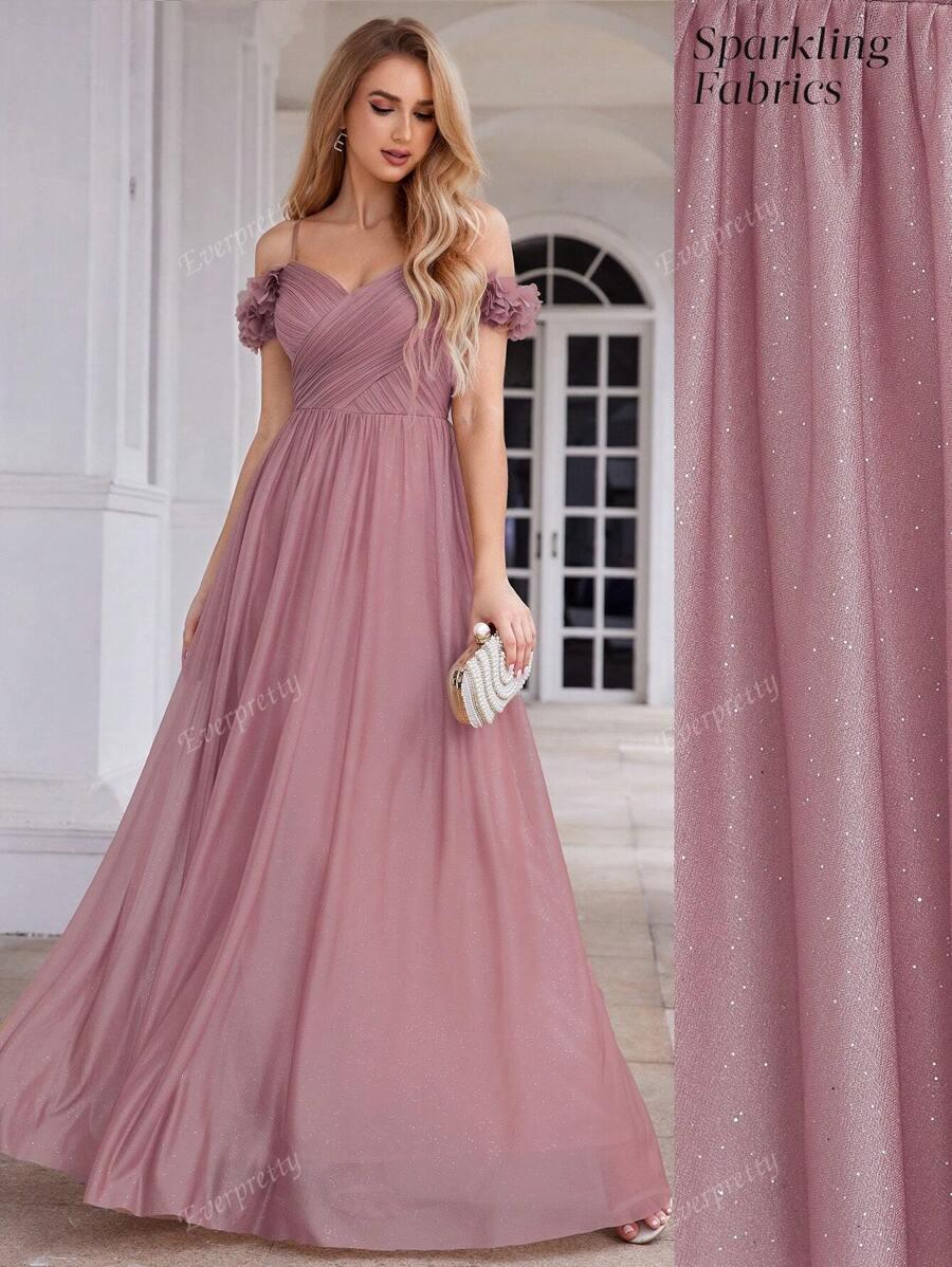 SHEIN RÓŻOWA MAXI SUKIENKA ZDOBIENIE S06__XL