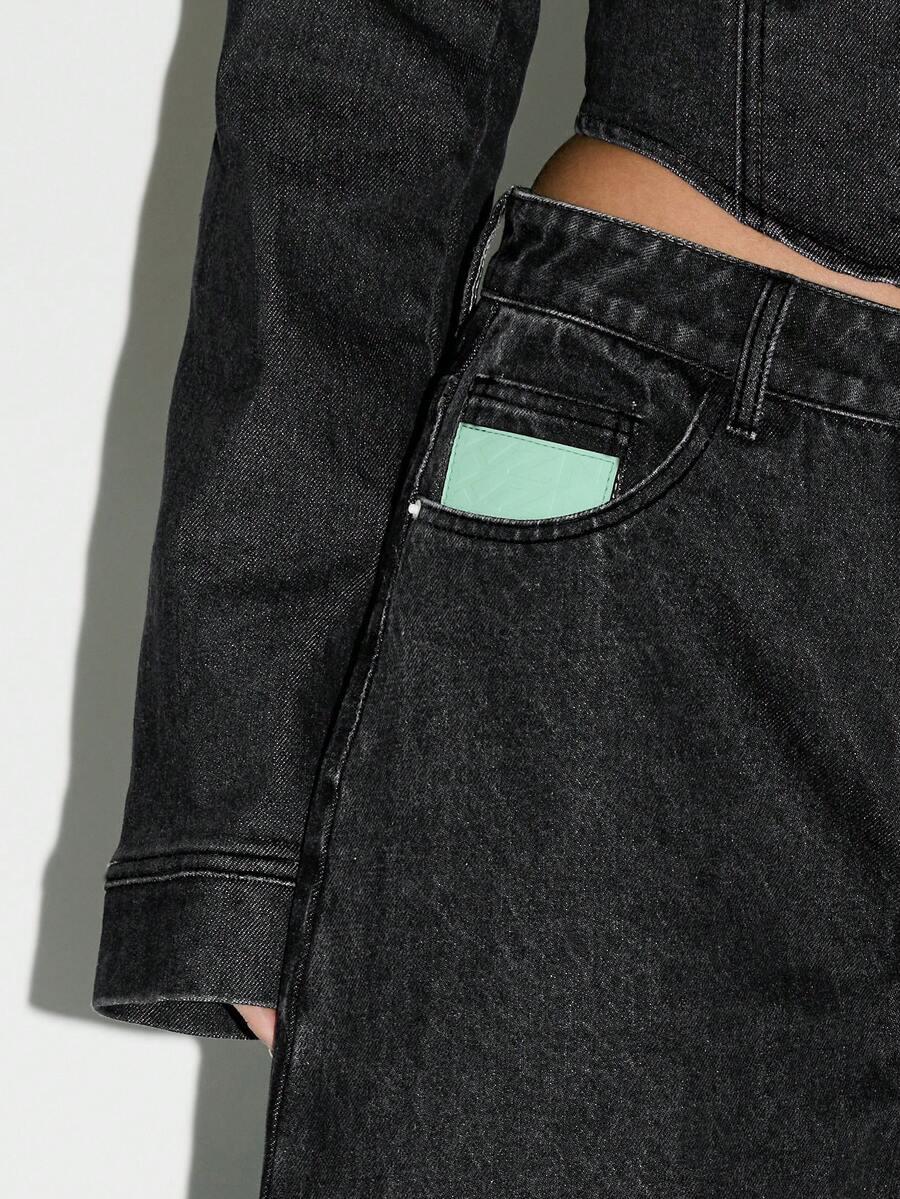 KIZN CZARNE SPODNIE JEANS S06__W26/S