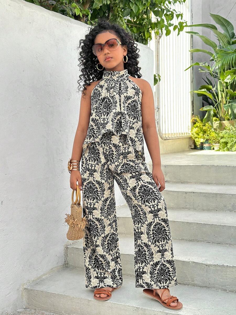SHEIN TOP SPODNIE PRINT KOMPLET S06__146