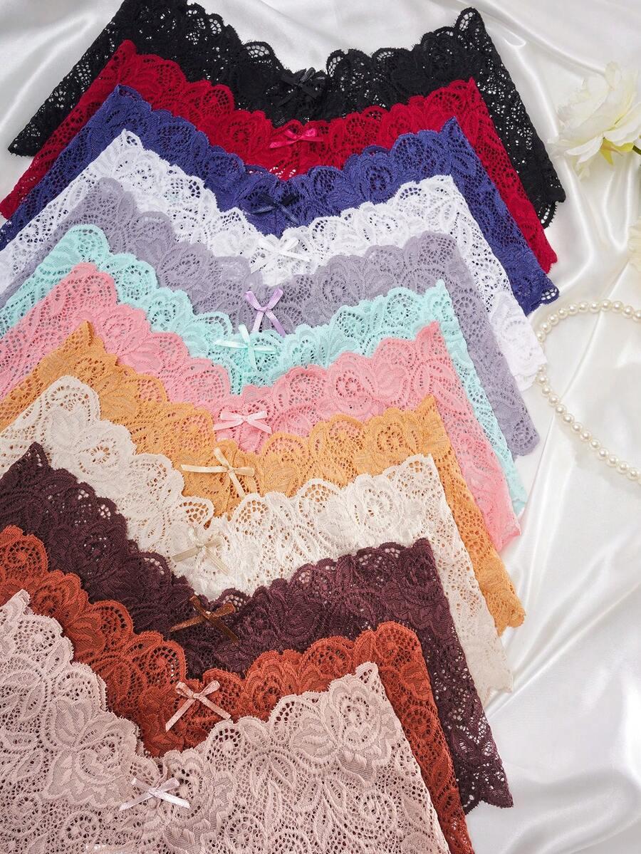 SHEIN MAJTKI FIGI KORONKA 12-PACK S06__M