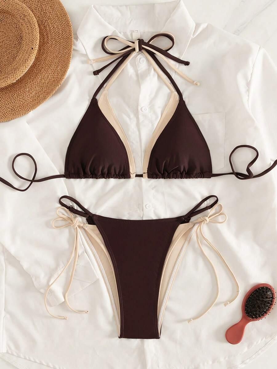 SHEIN DWUCZĘŚCIOWY STRÓJ KĄPIELOWY S09__XS