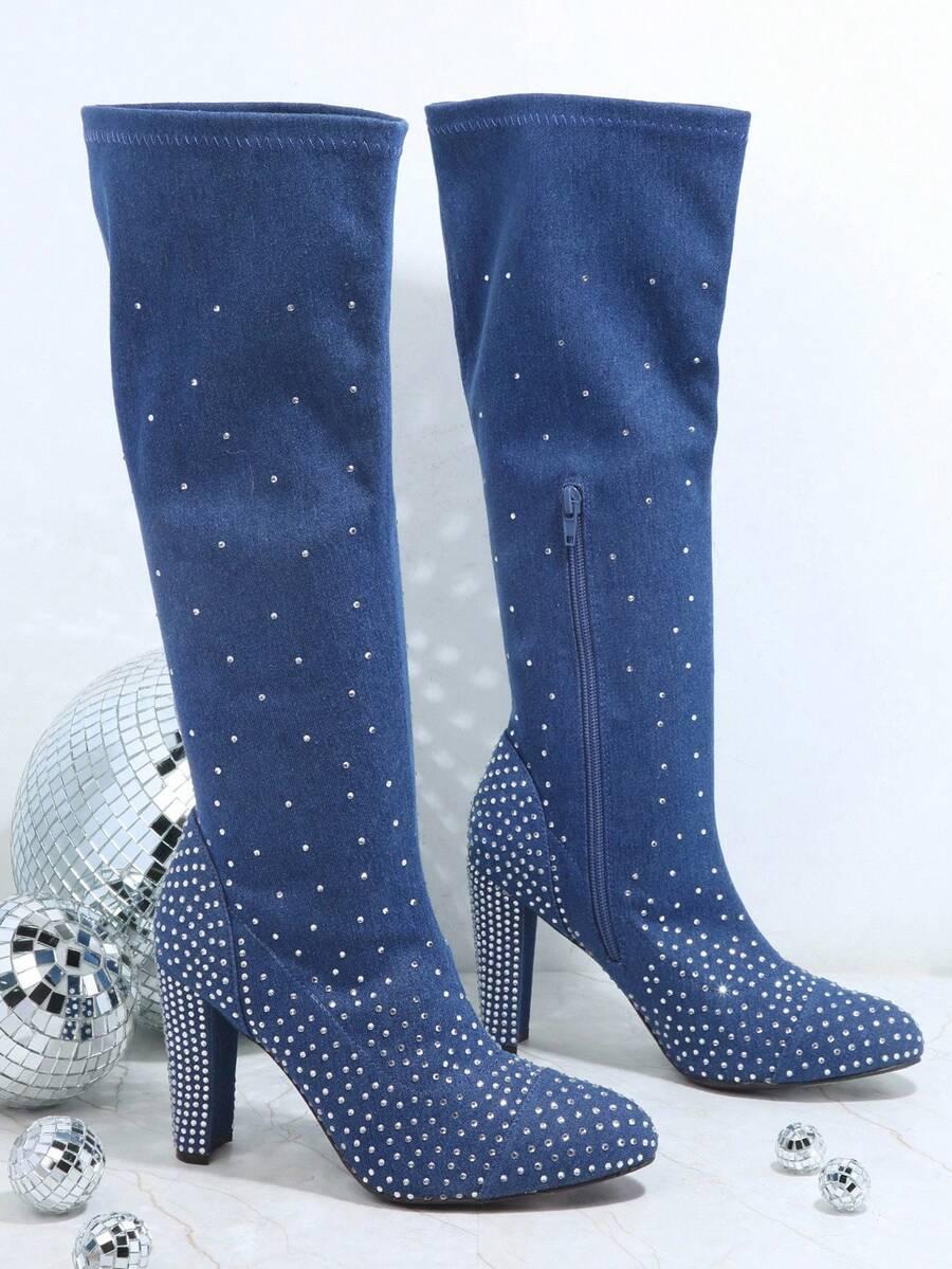SHEIN NIEBIESKIE KOZAKI OBCAS W01__33,5