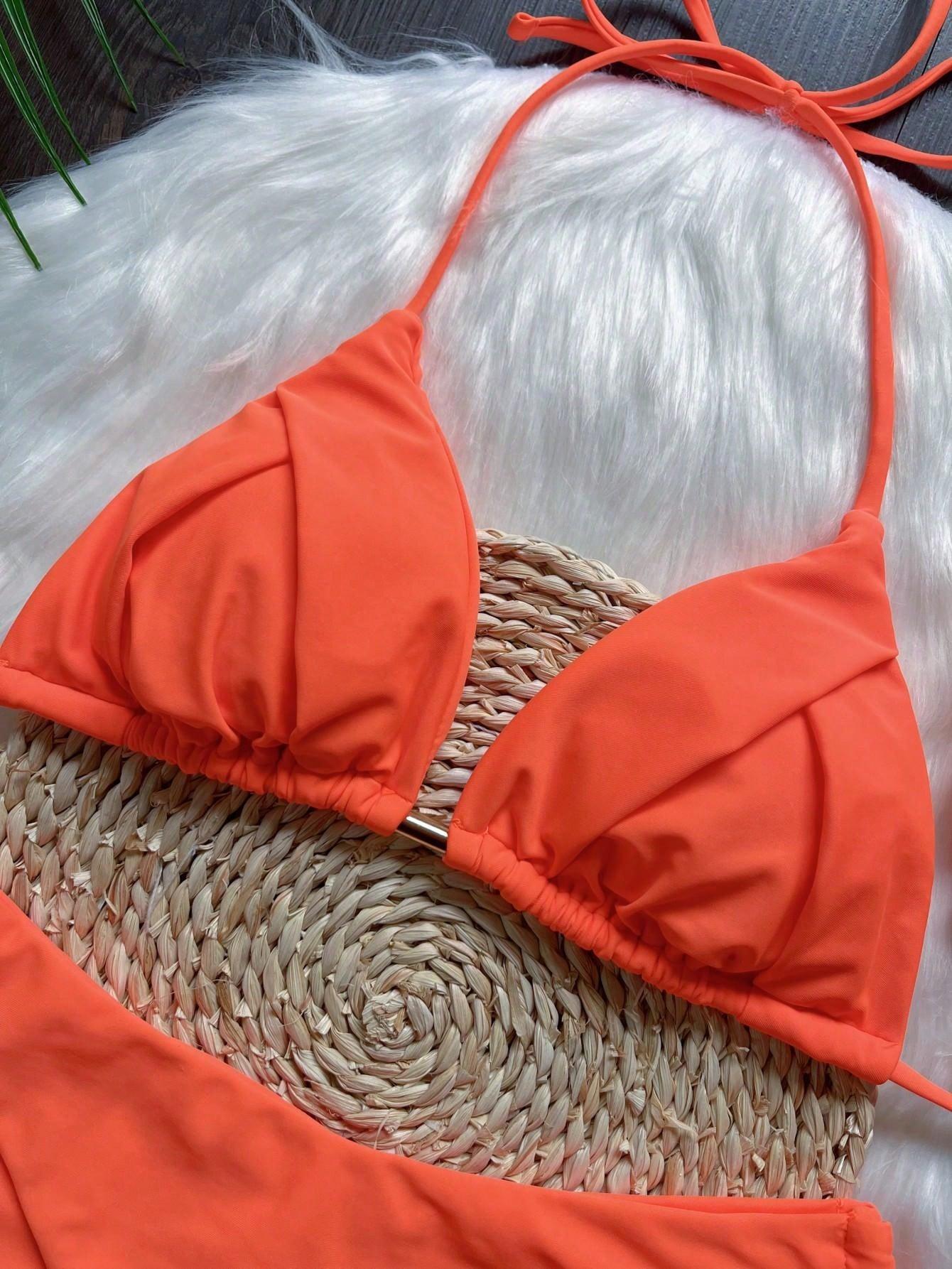 SHEIN DWUCZĘŚCIOWY STRÓJ KĄPIELOWY S09__L