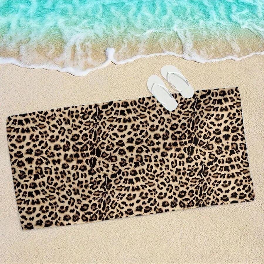 SHEIN RĘCZNIK PLAŻOWY ANIMAL PRINT S07__75X150