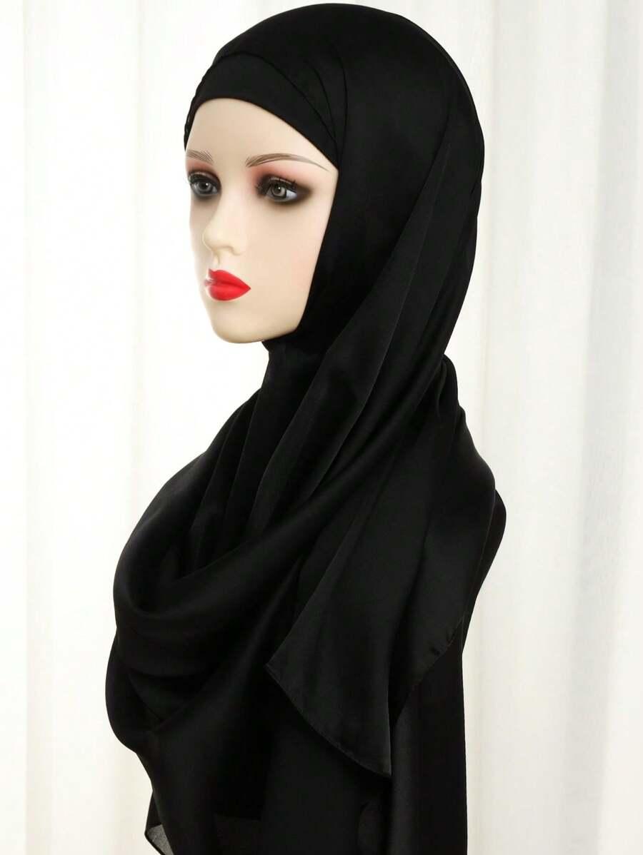 SHEIN CZARNA CHUSTA NA GŁOWĘ S07