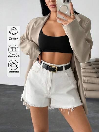 SHEIN KRÓTKIE SPODENKI JEANS S06__M