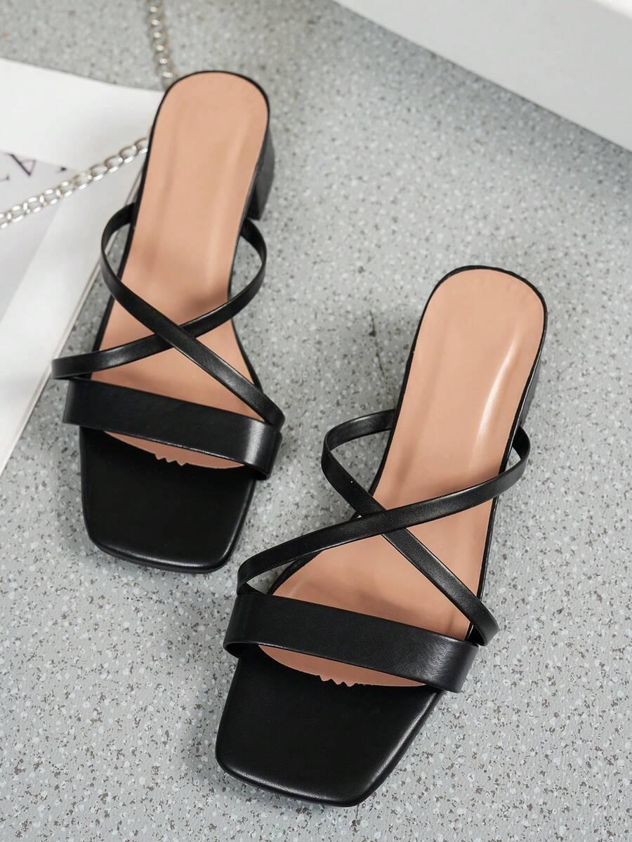 SHEIN CZARNE KLAPKI OBCAS S06__35