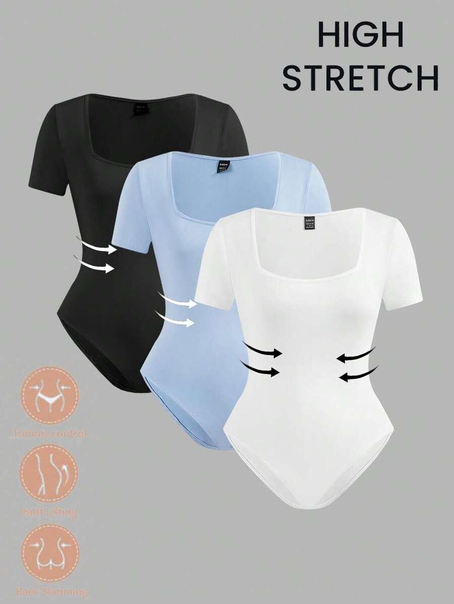SHEIN BODY KRÓTKI RĘKAW 3-PACK
