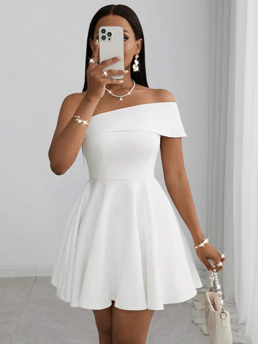 SHEIN BIAŁA MINI SUKIENKA S06__XS
