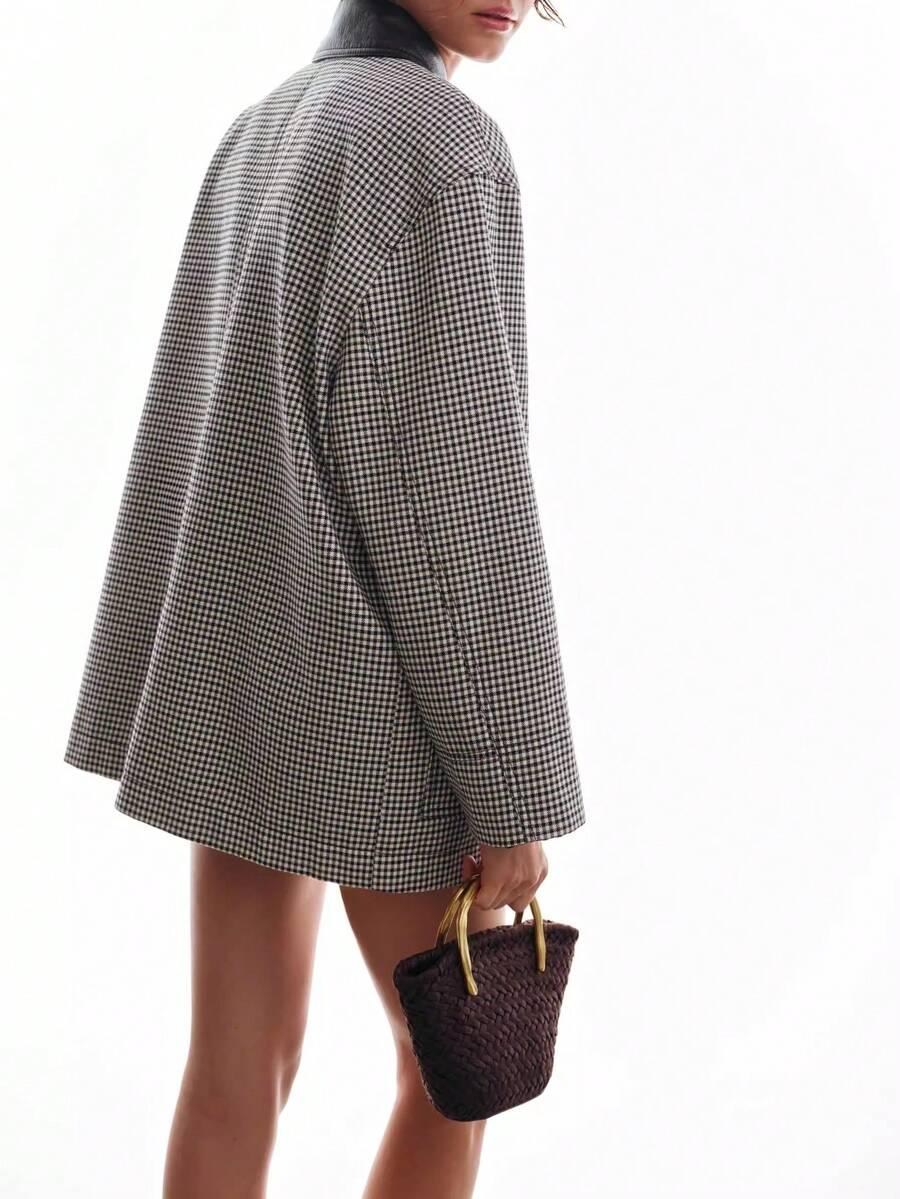 SHEIN BRĄZOWA TOREBKA DO RĘKI S07__22X7X15