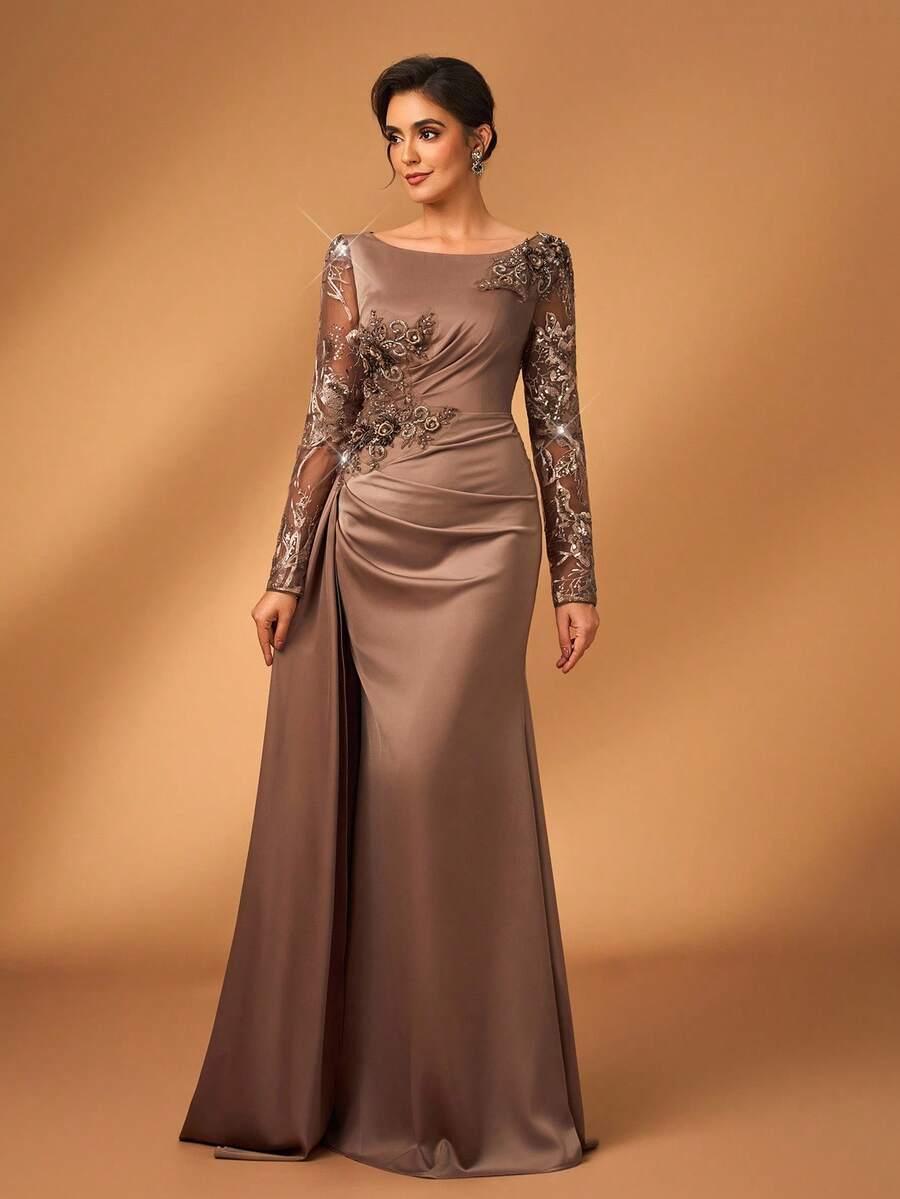 SERIN MAXI SUKIENKA ZDOBIENIE S06__M