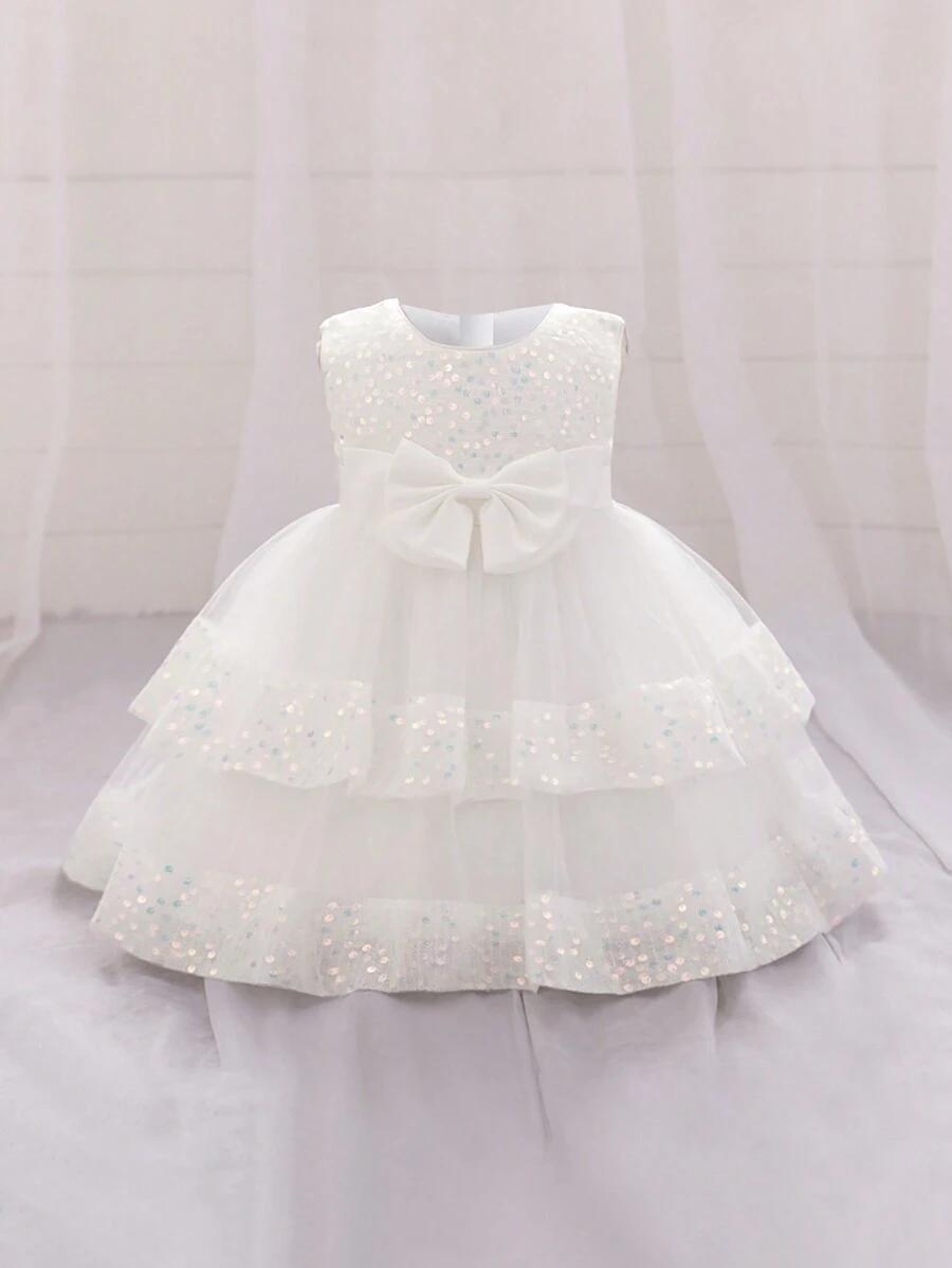 SHEIN BIAŁA TIULOWA SUKIENKA S06__74-80