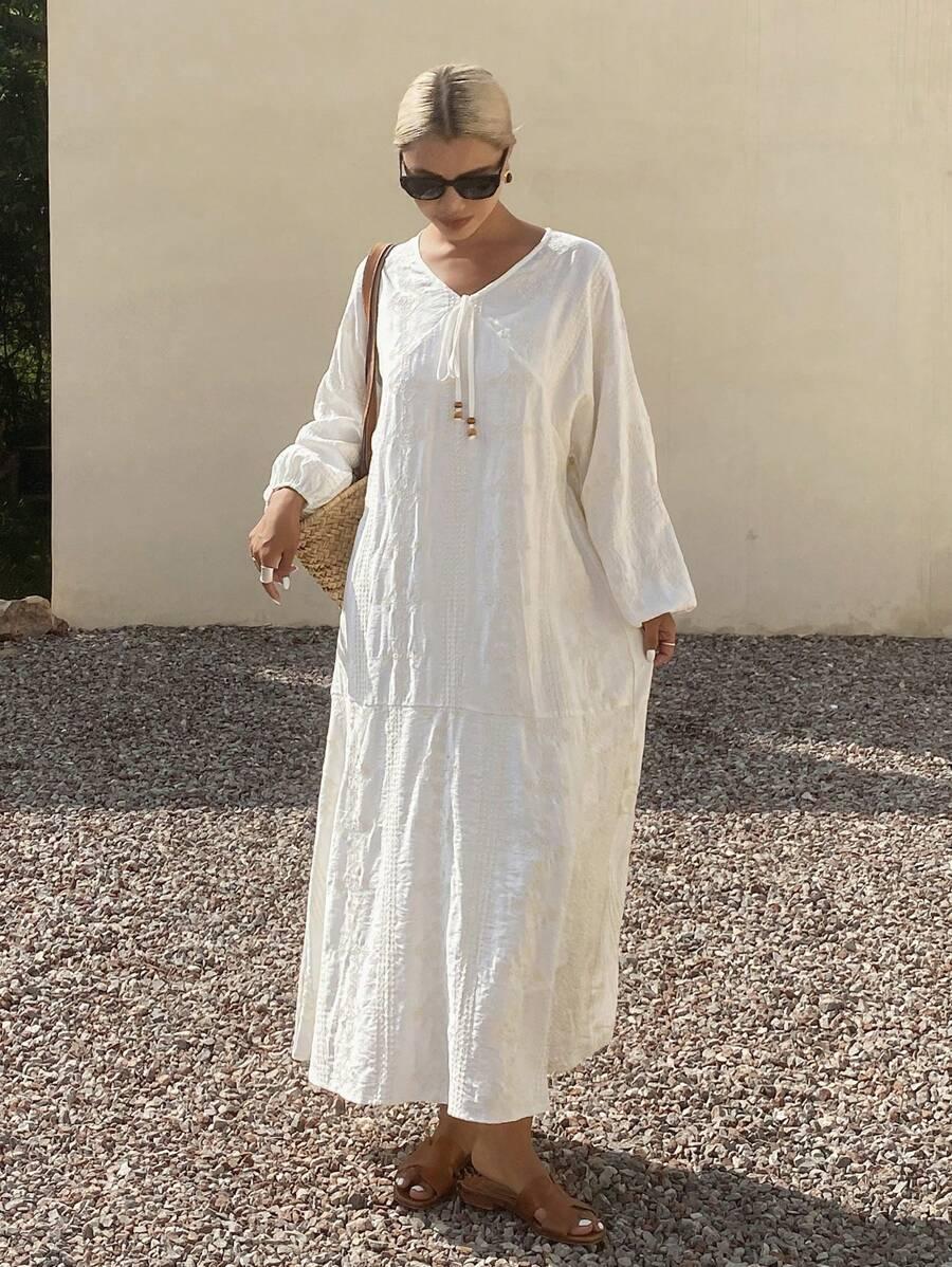 SHEIN BIAŁA SUKIENKA OVERSIZE S09__L