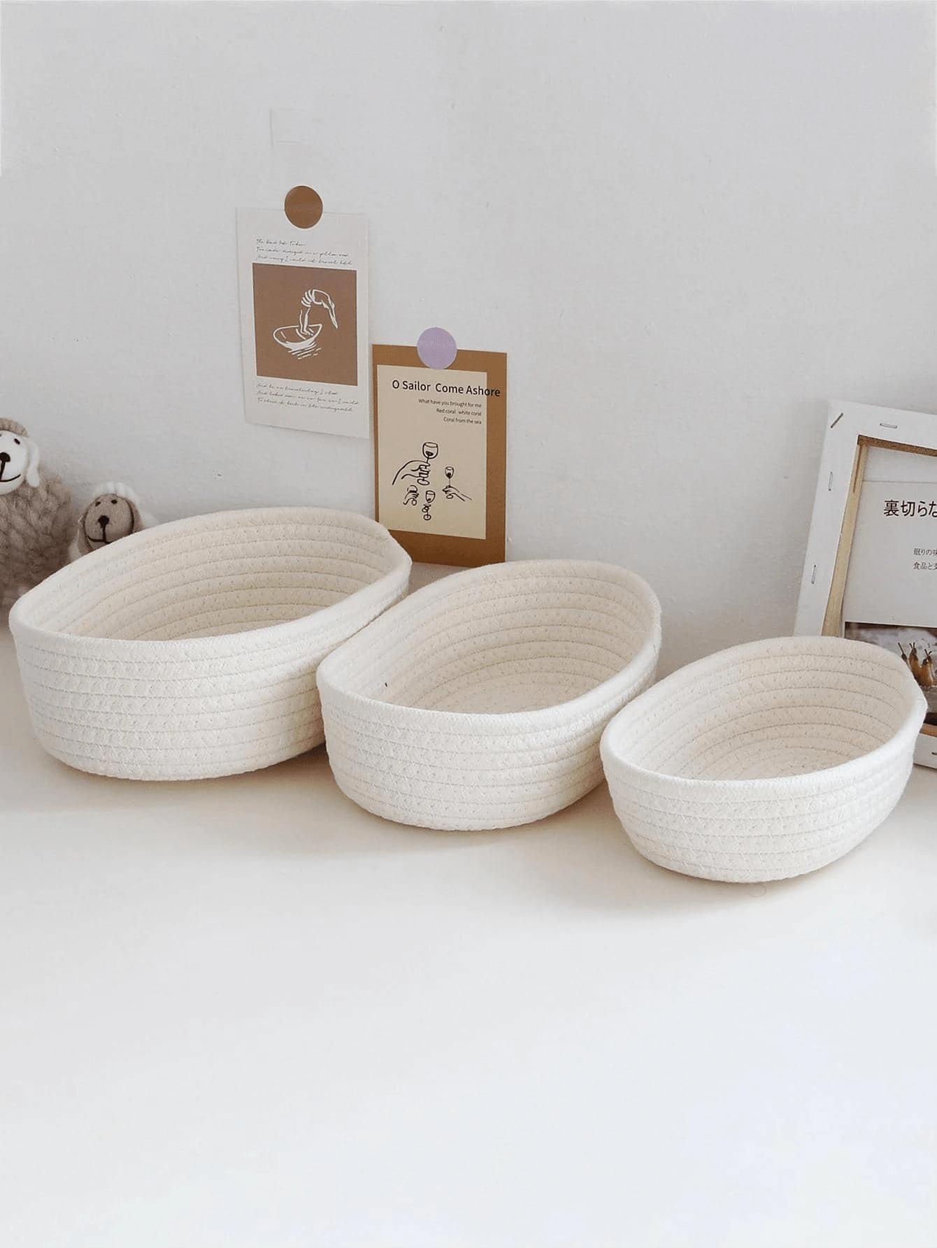 SHEIN BIAŁY KOSZYK DO PRZECHOWYWANIA 30X17X9CM