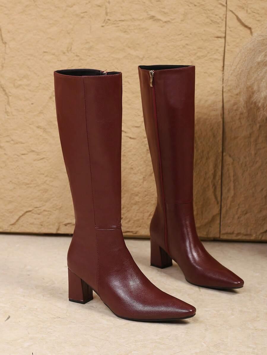SHEIN BORDOWE KOZAKI OBCAS ZAMEK W01__36,5