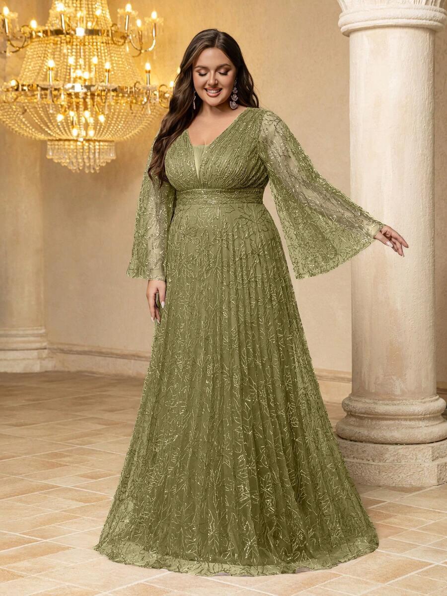SHEIN ZIELONA MAXI SUKIENKA S06__46