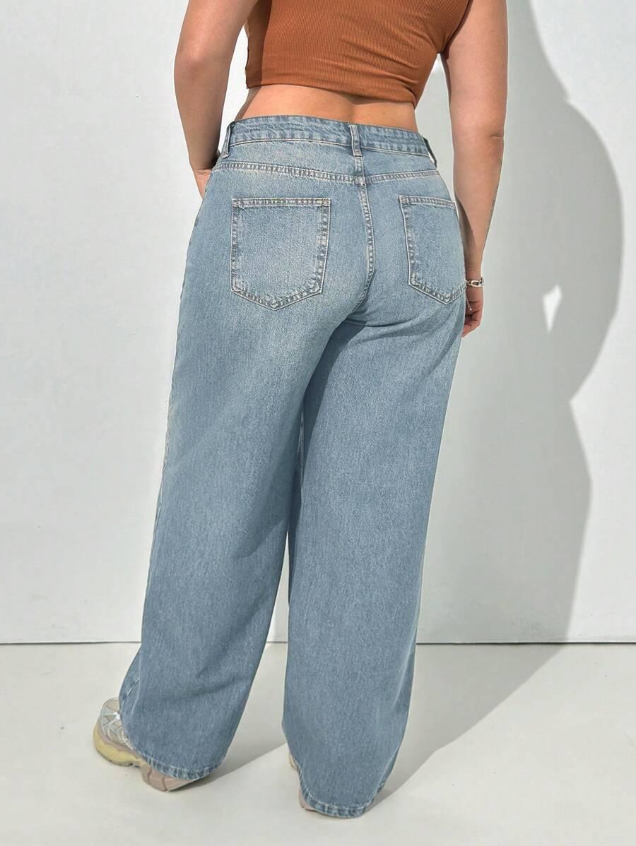SHEIN NIEBIESKIE SPODNIE JEANS S06__48